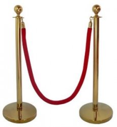 Gold.Stanchion.Red .Rope 935054754 Gold Stanchions