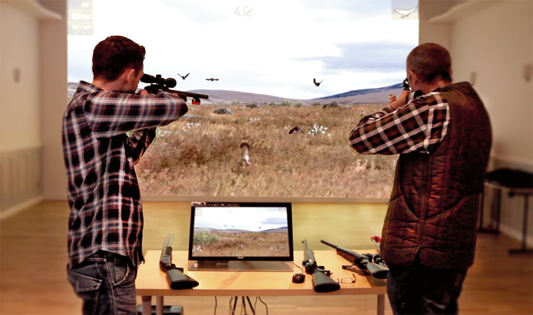 Western Shootout Simulator w/ attendant